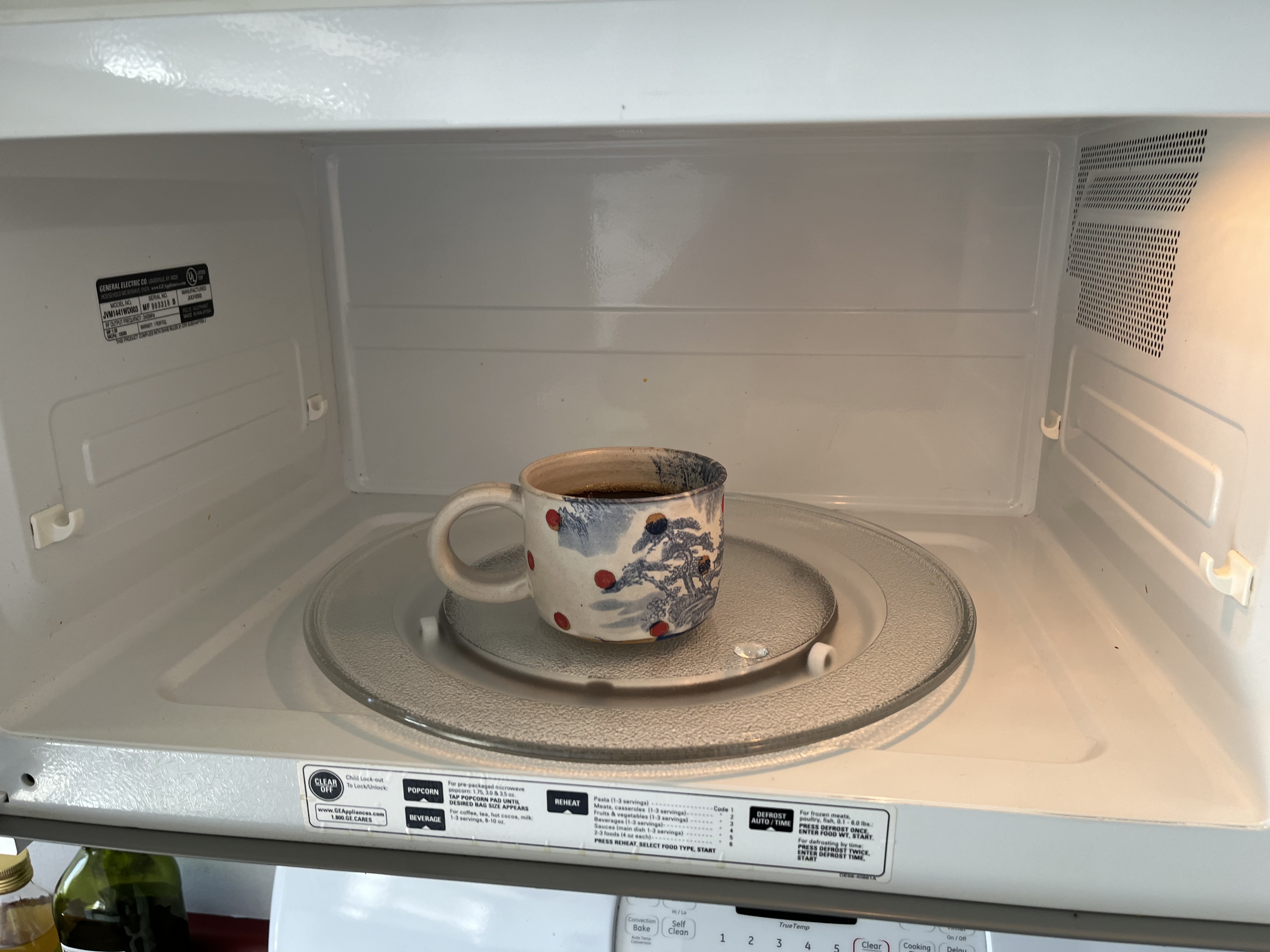 coffee in a microwave